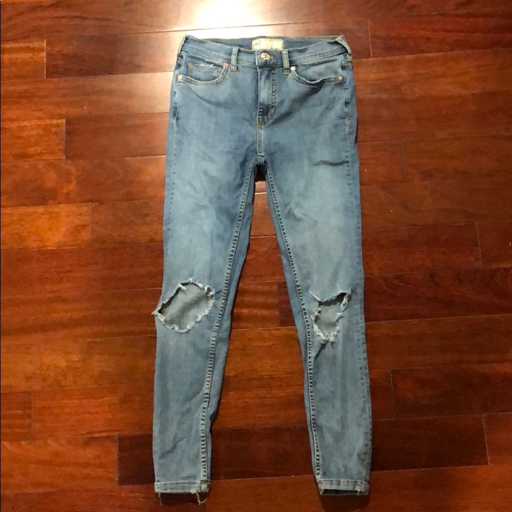 Free People High Waisted Jeans